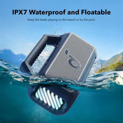 Prenosni Bluetooth zvočnik Anker SoundCore Boom 2, 80W, TWS, RGB, vodoodporen, modra A3138031