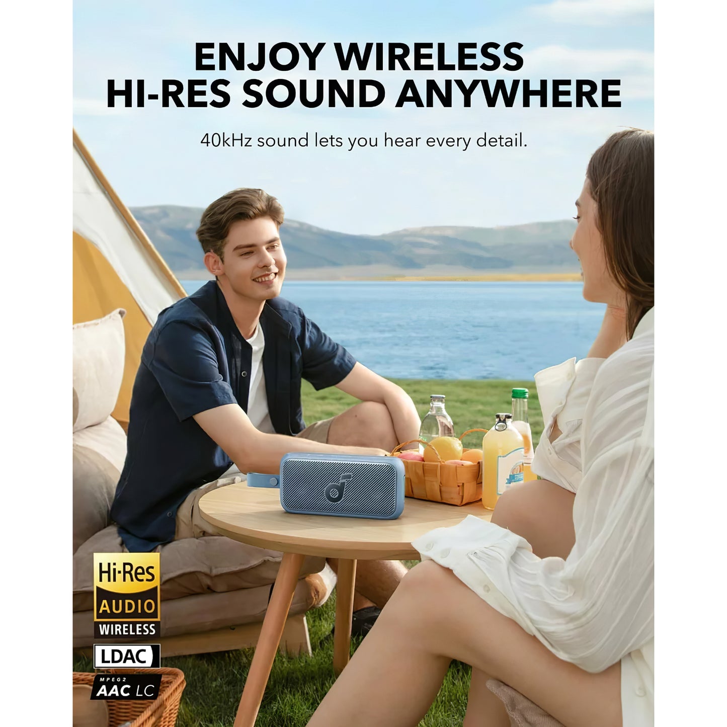 Prenosni zvočnik Bluetooth Anker SoundCore Motion 300, 30 W, TWS, vodoodporen, modri A3135031 