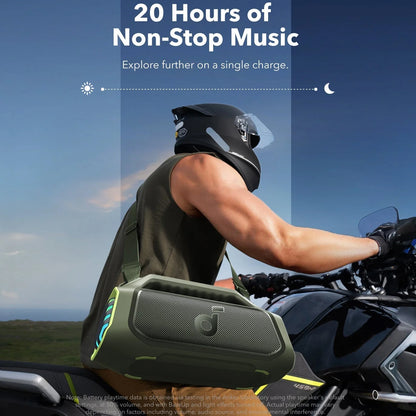 Prenosni zvočnik Bluetooth Anker Soundcore Boom 2 Plus, 140 W, RGB, vodoodporen, zelen A3134061 