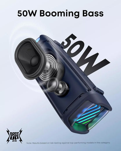 Prenosni Bluetooth zvočnik Anker SoundCore Boom 3i, 50W, RGB, vodoodporen, modra D5100030