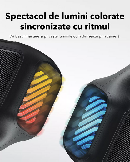 Prenosni Bluetooth zvočnik Anker SoundCore Boom 2 Nova različica, 80W, TWS, RGB, Vodoodporen, Črn A3138012