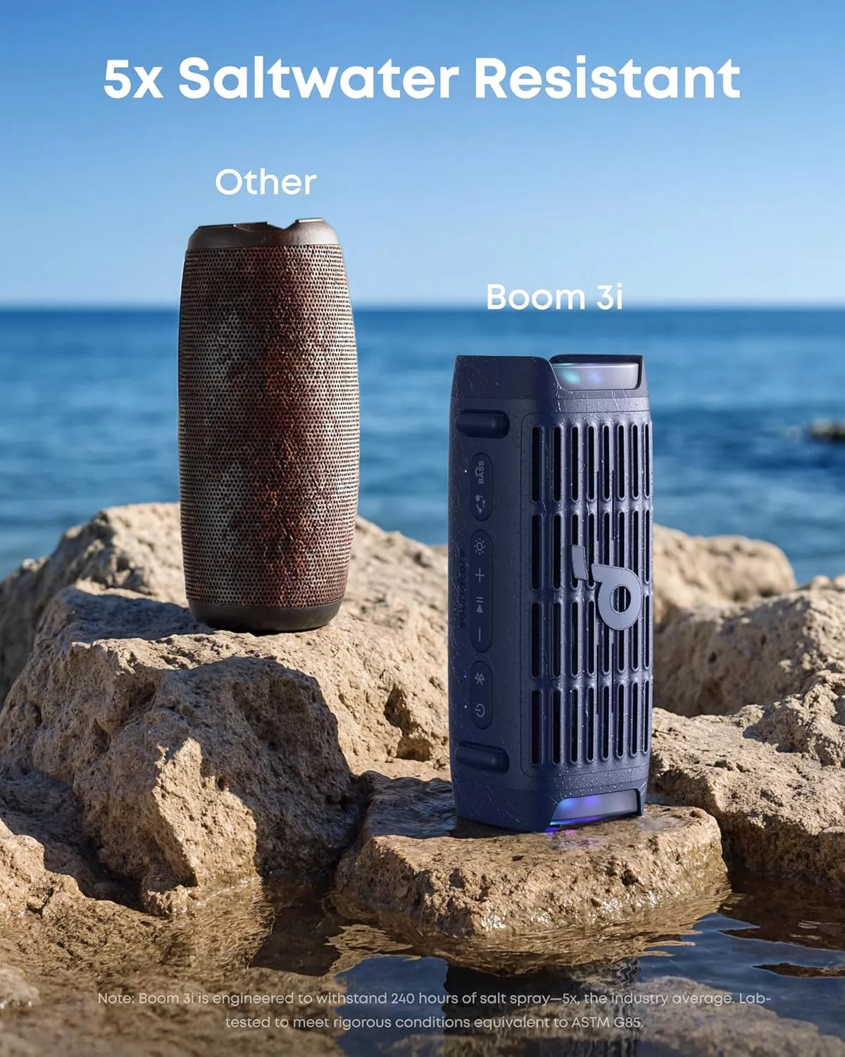 Prenosni Bluetooth zvočnik Anker SoundCore Boom 3i, 50W, RGB, vodoodporen, modra D5100030