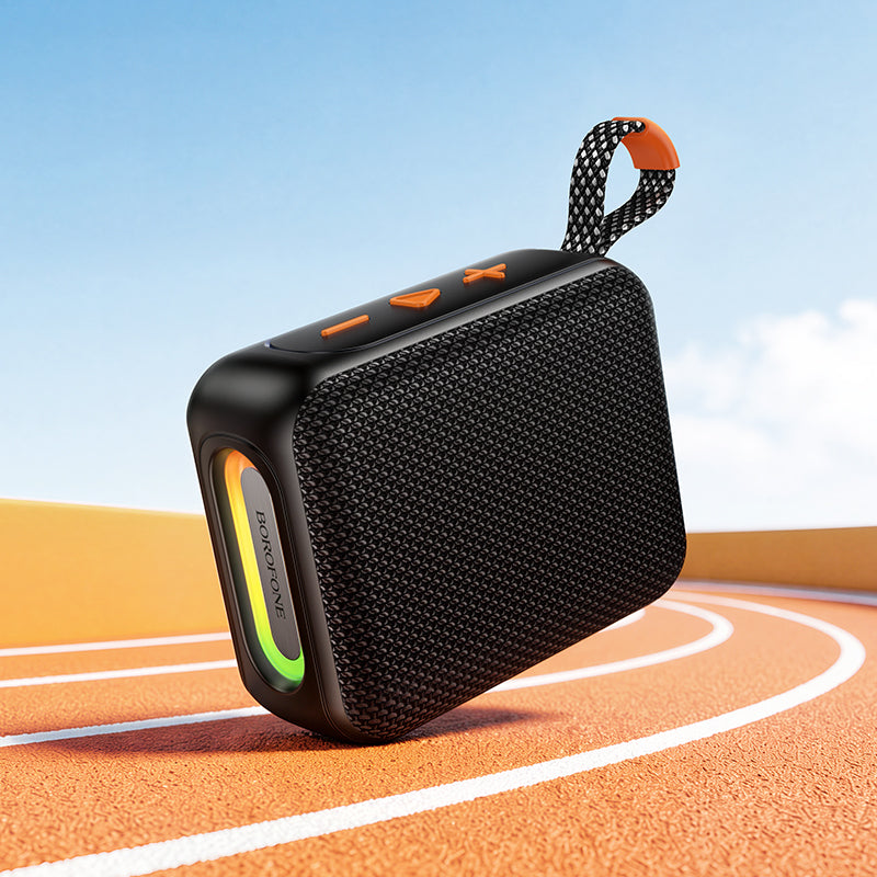 Prenosni Bluetooth zvočnik Borofone BR106 Felicitous, 8 W, TWS, RGB, črn