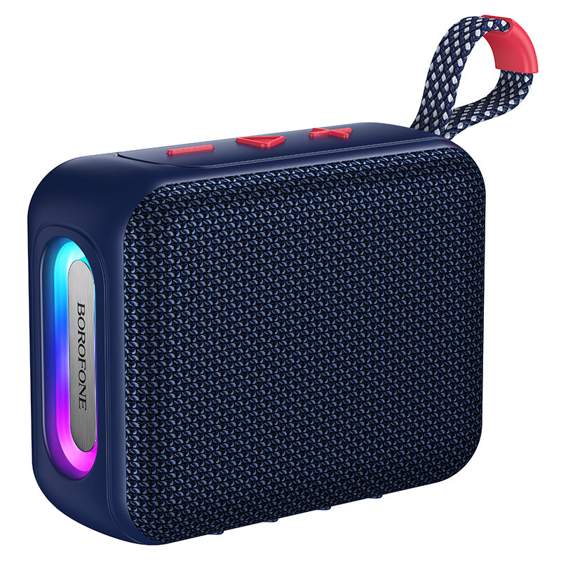 Prenosni Bluetooth zvočnik Borofone BR106 Felicitous, 8 W, TWS, RGB, mornarsko moder