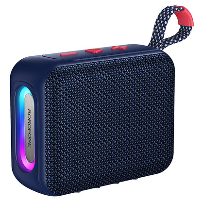 Prenosni Bluetooth zvočnik Borofone BR106 Felicitous, 8 W, TWS, RGB, mornarsko moder