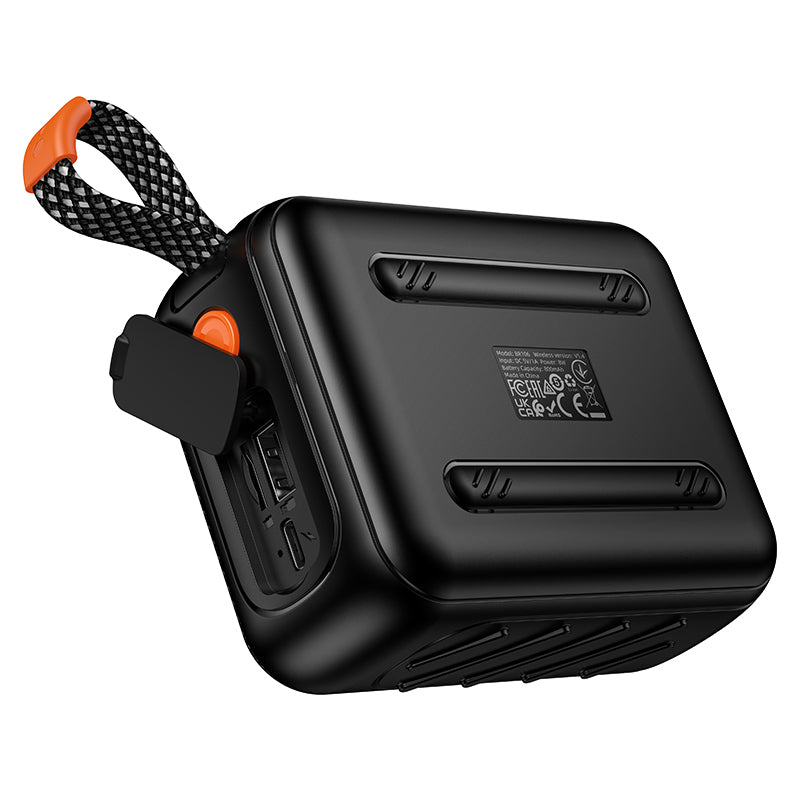 Prenosni Bluetooth zvočnik Borofone BR106 Felicitous, 8 W, TWS, RGB, črn