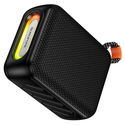 Prenosni Bluetooth zvočnik Borofone BR106 Felicitous, 8 W, TWS, RGB, črn