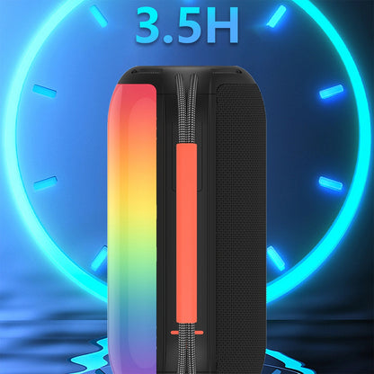 Prenosni Bluetooth zvočnik Dudao Y21, 2 x 5W, TWS, RGB, črn
