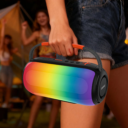Prenosni Bluetooth zvočnik Dudao Y21, 2 x 5W, TWS, RGB, črn