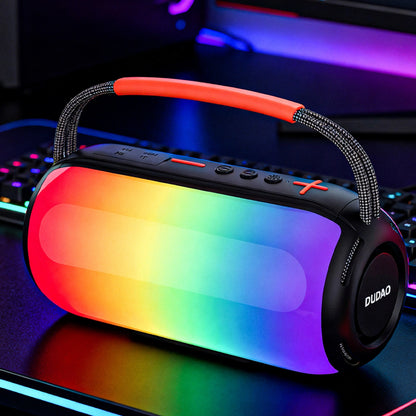 Prenosni Bluetooth zvočnik Dudao Y21, 2 x 5W, TWS, RGB, črn
