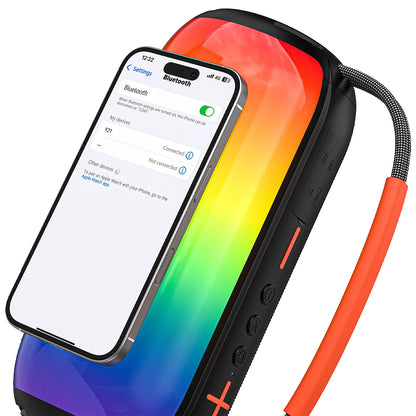 Prenosni Bluetooth zvočnik Dudao Y21, 2 x 5W, TWS, RGB, črn