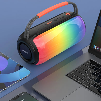 Prenosni Bluetooth zvočnik Dudao Y21, 2 x 5W, TWS, RGB, črn