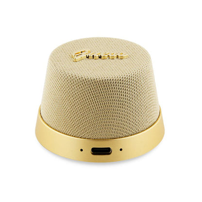 Prenosni Bluetooth zvočnik Guess Stand Magnetic Script Metal, 3W, Zlat