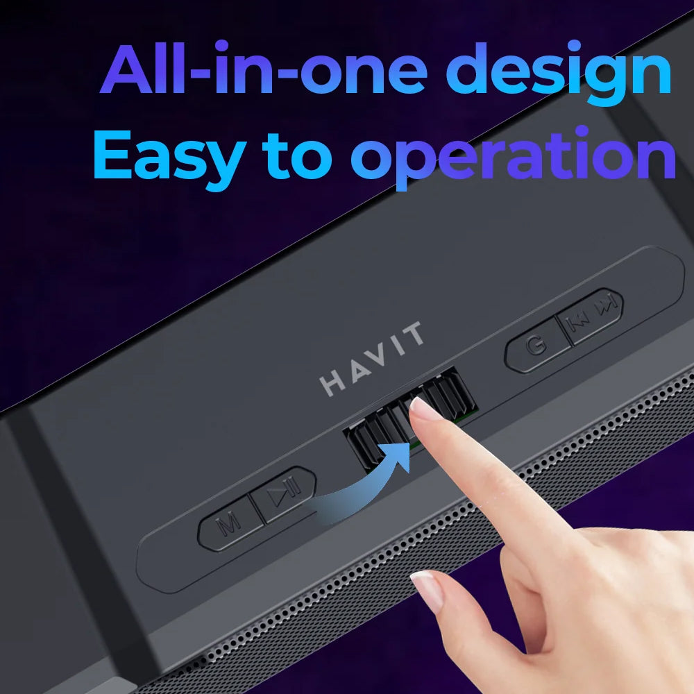 Bluetooth zvočnik HAVIT SK772BT, 10W, črn