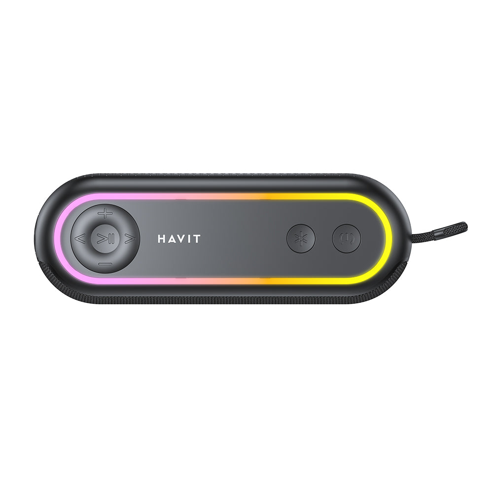 Prenosni Bluetooth zvočnik HAVIT SK810BT, 7W, RGB, vodoodporen, črn