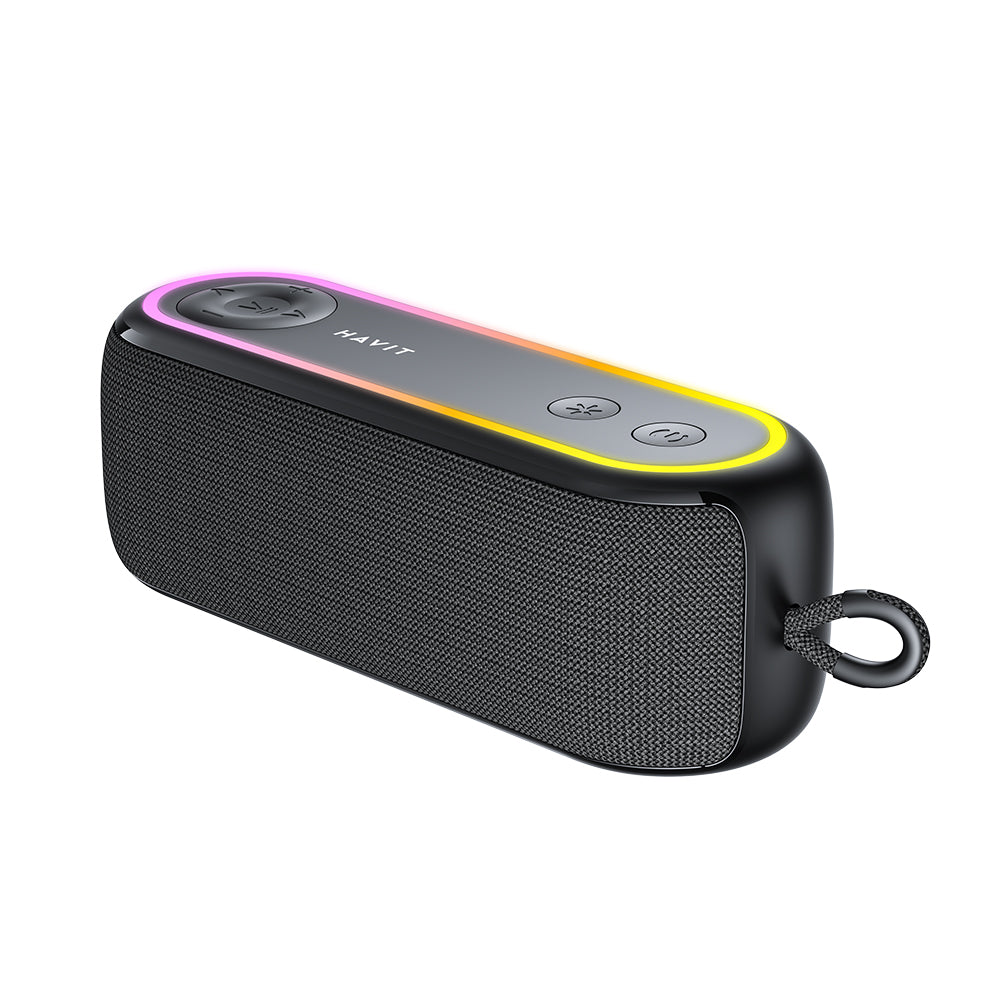 Prenosni Bluetooth zvočnik HAVIT SK810BT, 7W, RGB, vodoodporen, črn