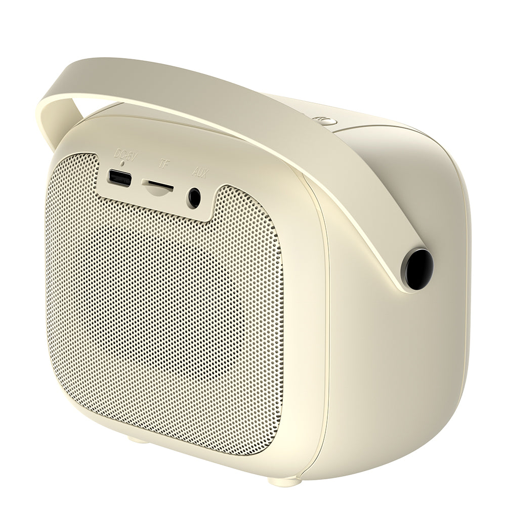 Prenosni Bluetooth zvočnik HAVIT SK818BT Karaoke, 5W, RGB, vodoodporen, bež