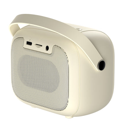 Prenosni Bluetooth zvočnik HAVIT SK818BT Karaoke, 5W, RGB, vodoodporen, bež