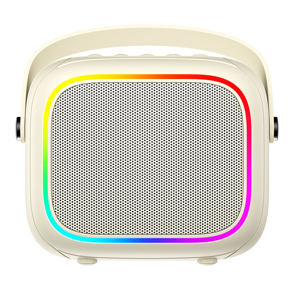 Prenosni Bluetooth zvočnik HAVIT SK818BT Karaoke, 5W, RGB, vodoodporen, bež