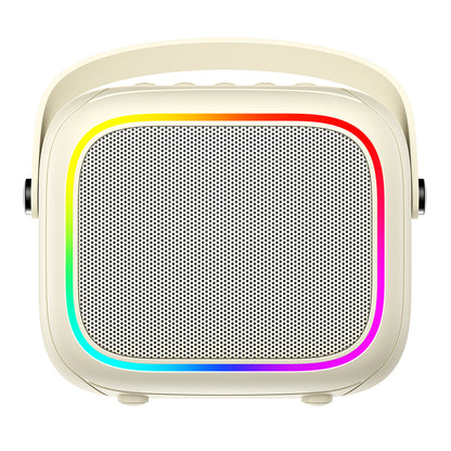 Prenosni Bluetooth zvočnik HAVIT SK818BT Karaoke, 5W, RGB, vodoodporen, bež