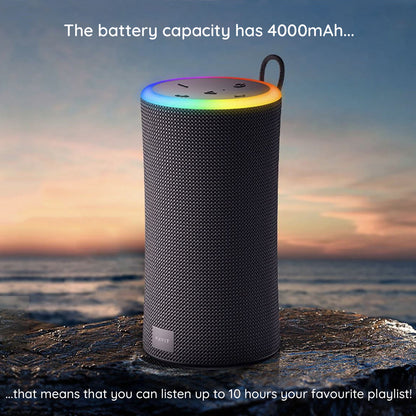 Prenosni Bluetooth zvočnik HAVIT SK833BT, 2 x 10W, RGB, vodoodporen, črn
