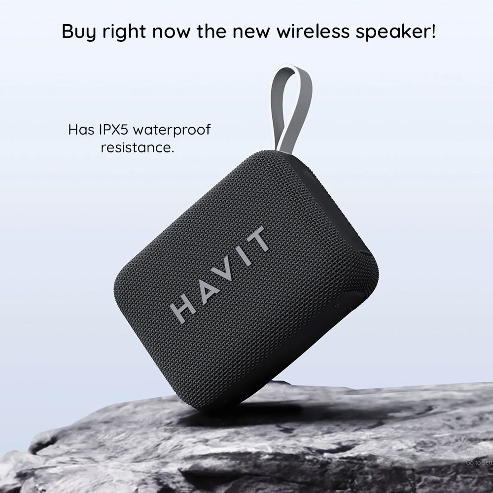 Prenosni Bluetooth zvočnik HAVIT SK874BT, 8W, vodoodporen, črn