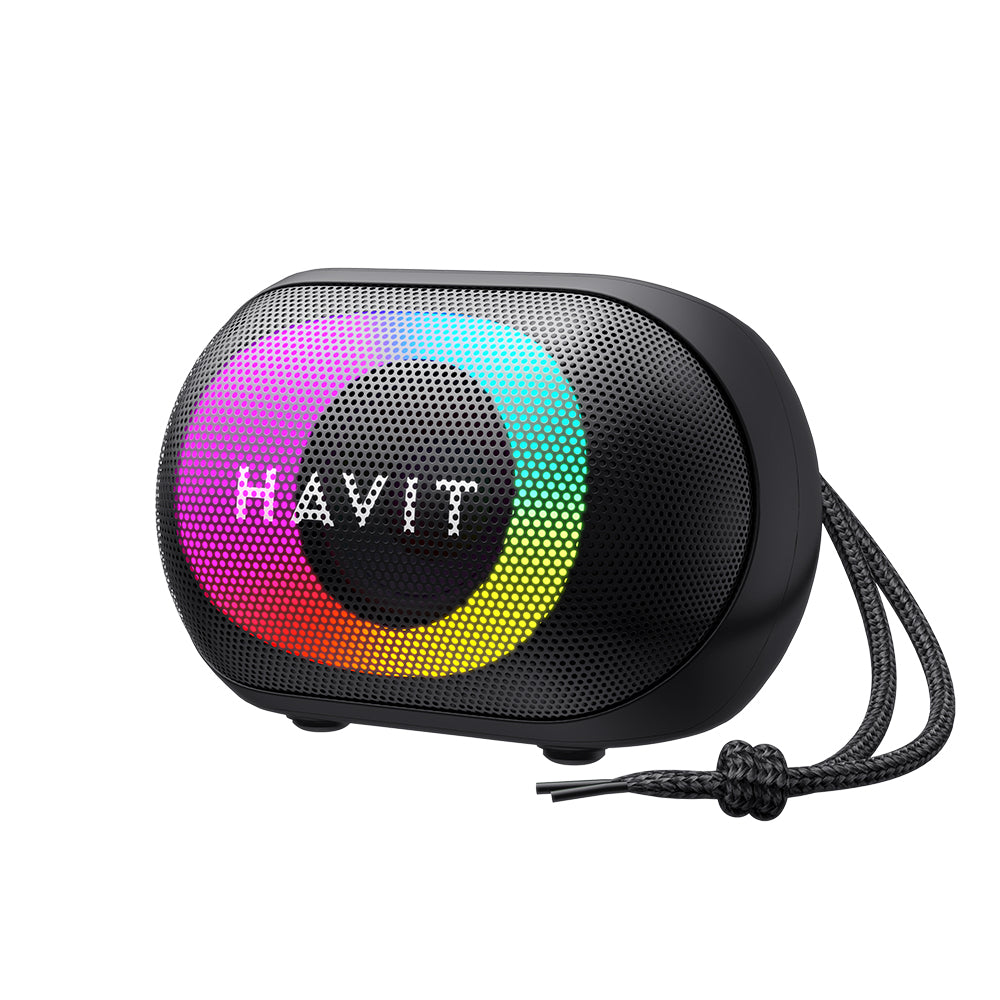 Portable Bluetooth Speaker HAVIT SK885BT, 8W, RGB, Waterproof, Black