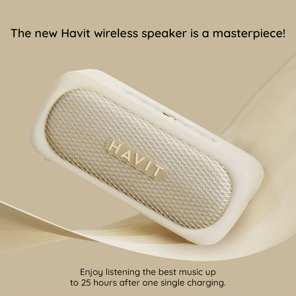 Bluetooth zvočnik HAVIT SK905BT, 20W, Vodoodporen, Bež