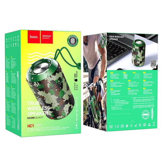 Prenosni Bluetooth zvočnik HOCO HC1, 5W, TWS, vodoodporen, kamuflaža