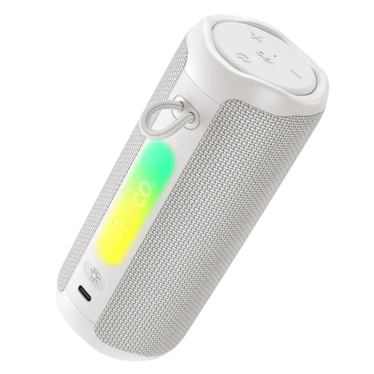 Prenosni Bluetooth zvočnik HOCO HC50, 8W, TWS, RGB, vodoodporen, bel