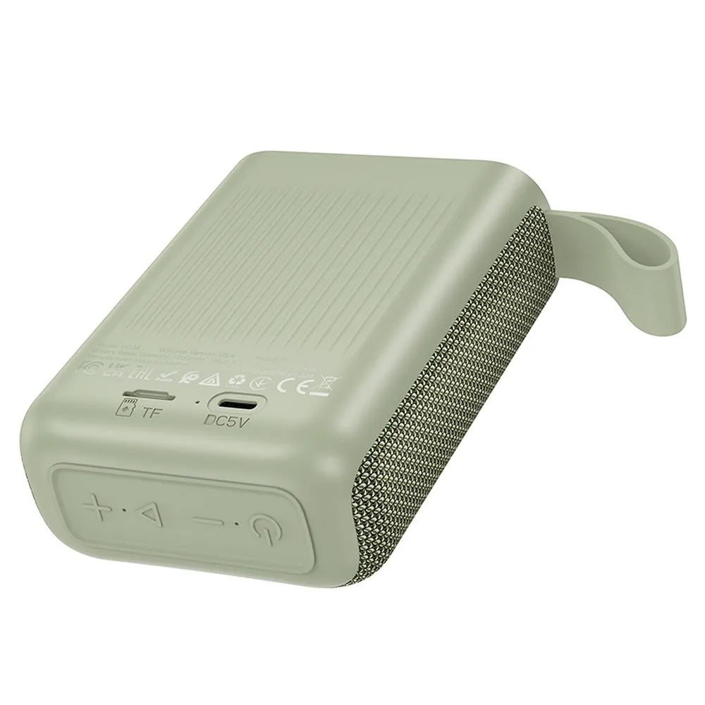 Prenosni Bluetooth zvočnik HOCO HC34, 5W, TWS, vodoodporen, zelen