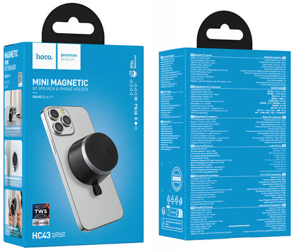 Prenosni Bluetooth zvočnik HOCO HC43 Mini Magnetic, 8W, TWS, črn