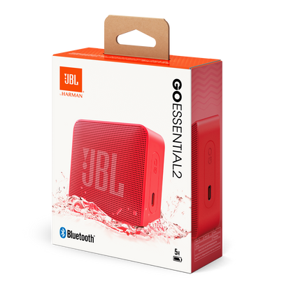 Prenosni Bluetooth zvočnik JBL Go Essential 2, 3.1W, Pro Sound, Vodoodporen, Rdeč JBLGOES2REDCN