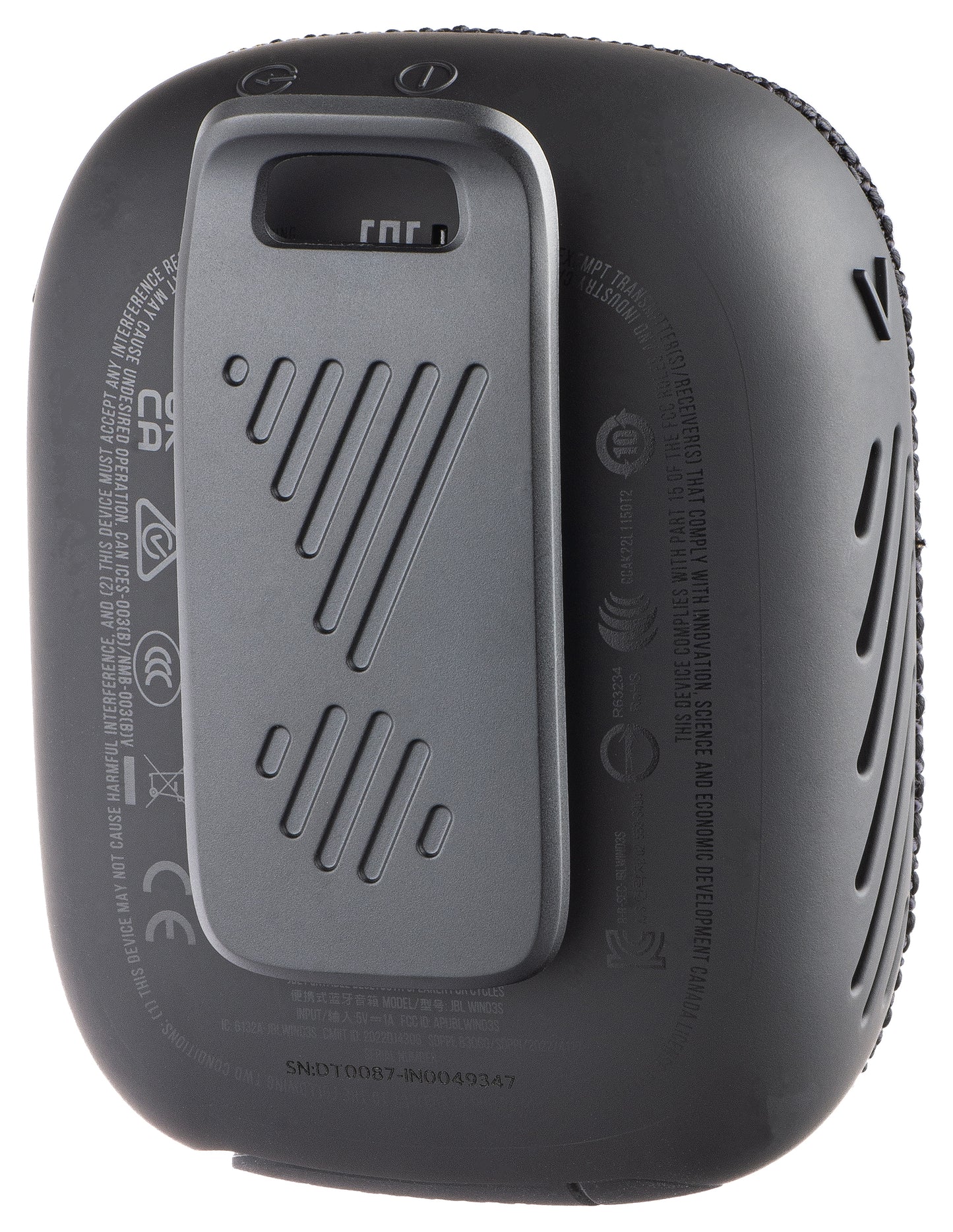 Prenosni Bluetooth zvočnik JBL Wind 3, 5W, Vodoodporen, Črn JBLWIND3