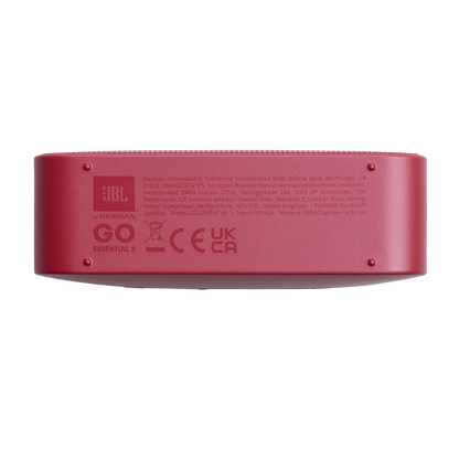 Prenosni Bluetooth zvočnik JBL Go Essential 2, 3.1W, Pro Sound, Vodoodporen, Rdeč JBLGOES2REDCN