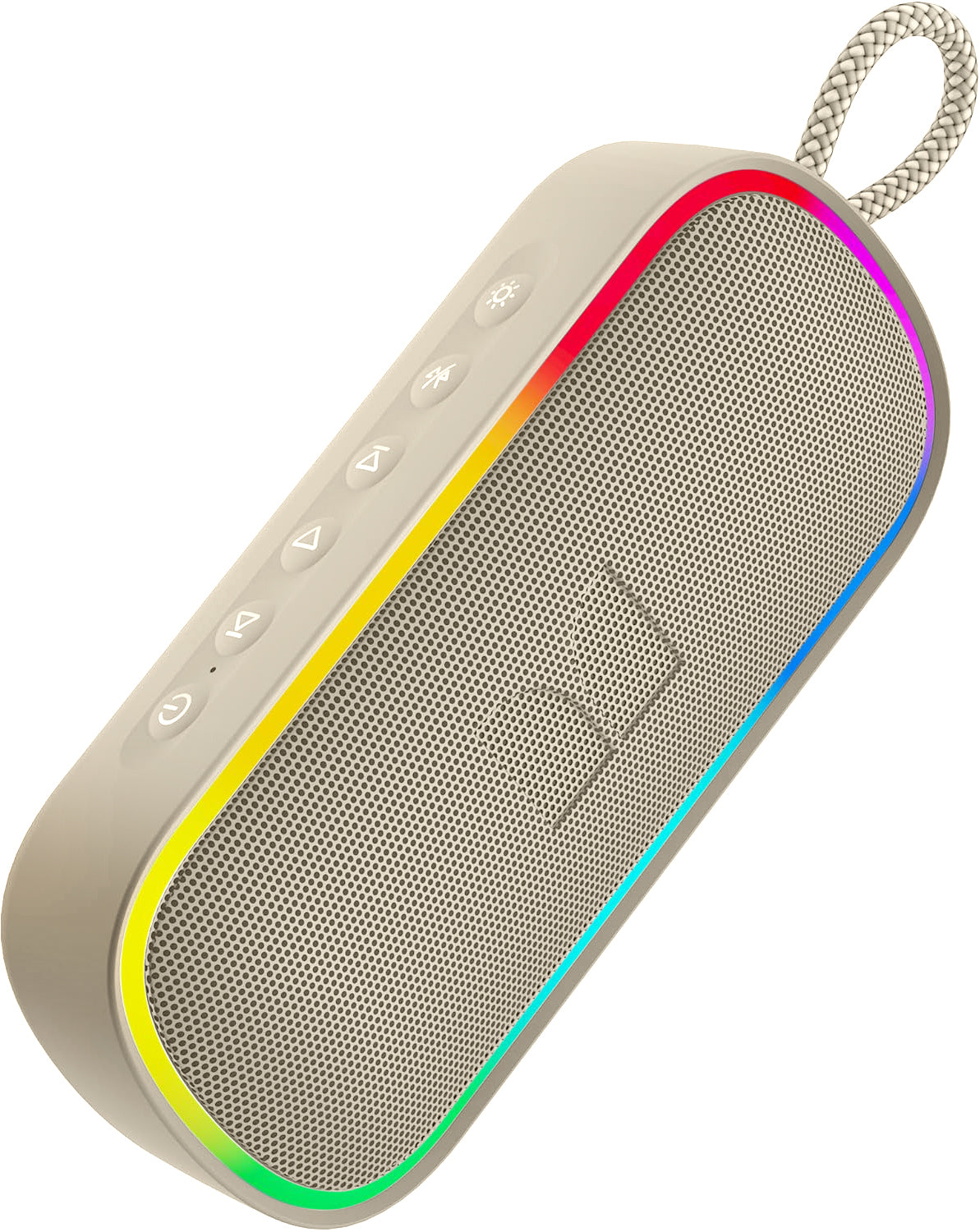 Prenosni Bluetooth zvočnik Monster S150 Plus, 40W, TWS, RGB, vodoodporen, svetlo kremne barve