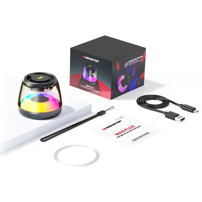 Prenosni Bluetooth zvočnik Monster Mag Flux, 5W, TWS, RGB, Črn