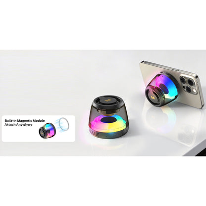 Prenosni Bluetooth zvočnik Monster Mag Flux, 5W, TWS, RGB, Črn
