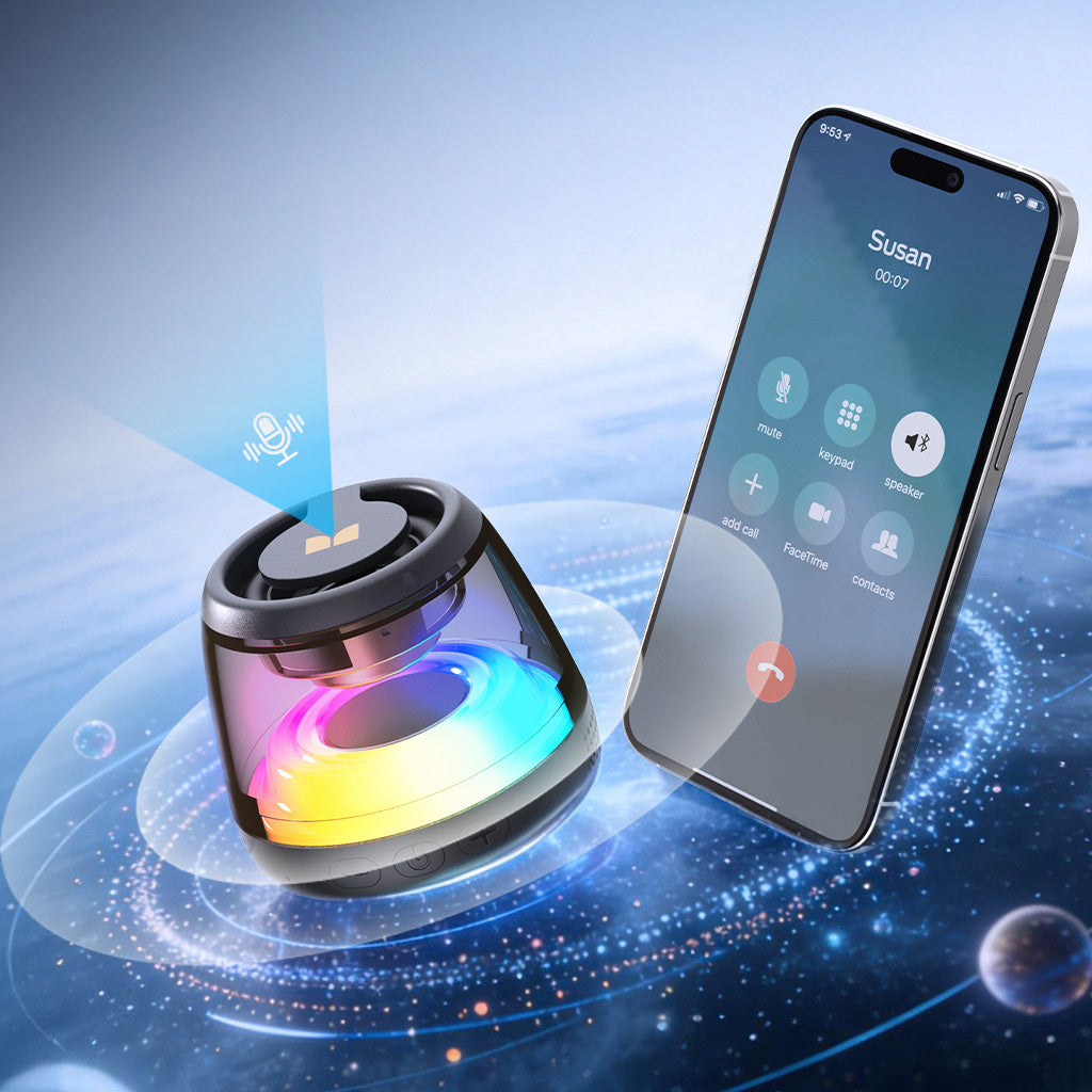 Prenosni Bluetooth zvočnik Monster Mag Flux, 5W, TWS, RGB, Črn