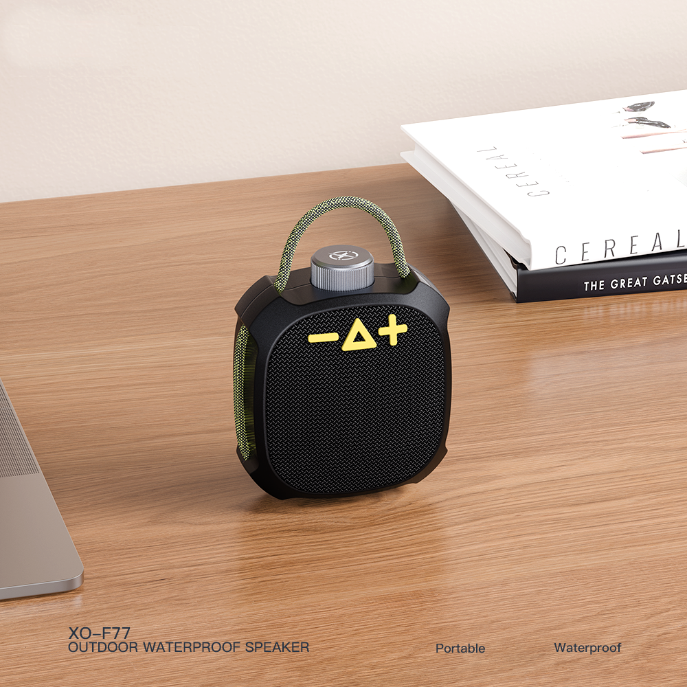 Prenosni Bluetooth zvočnik XO Design F77, TWS, RGB, vodoodporen, črn