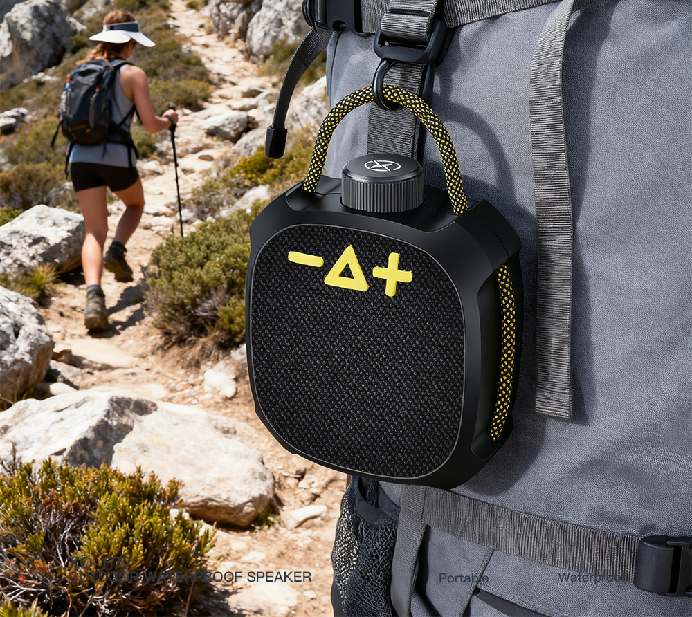 Prenosni Bluetooth zvočnik XO Design F77, TWS, RGB, vodoodporen, črn