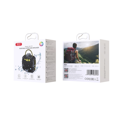 Prenosni Bluetooth zvočnik XO Design F77, TWS, RGB, vodoodporen, črn