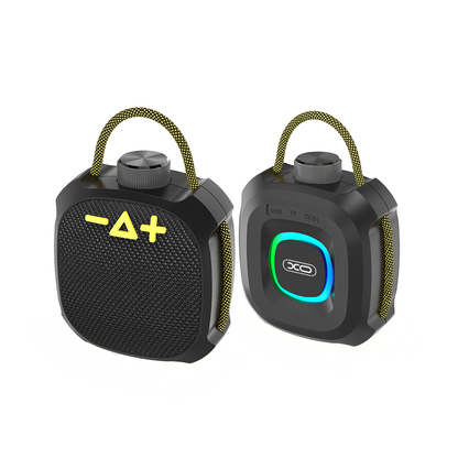 Prenosni Bluetooth zvočnik XO Design F77, TWS, RGB, vodoodporen, črn