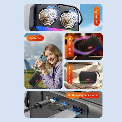 Prenosni Bluetooth zvočnik XO Design F66, 5W, RGB, črn