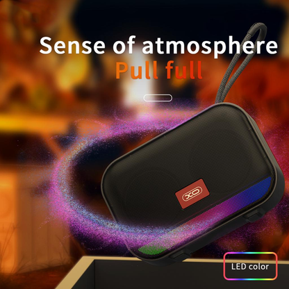Prenosni Bluetooth zvočnik XO Design F66, 5W, RGB, črn