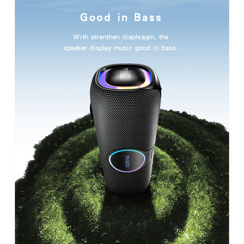 Bluetooth zvočnik Yesido YSW21 Karaoke, 120W, RGB, Vodoodporen, Črn