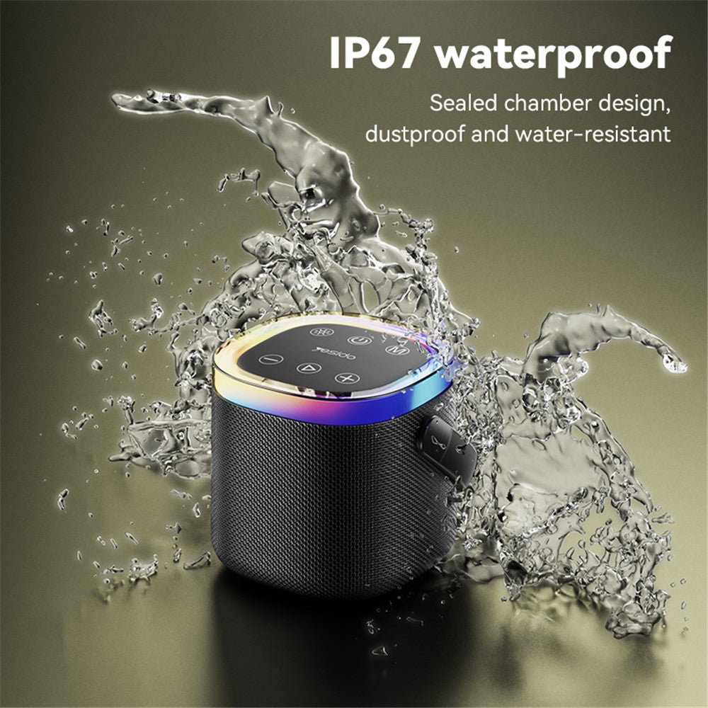 Prenosni Bluetooth zvočnik Yesido YSW25, 5W, RGB, črn