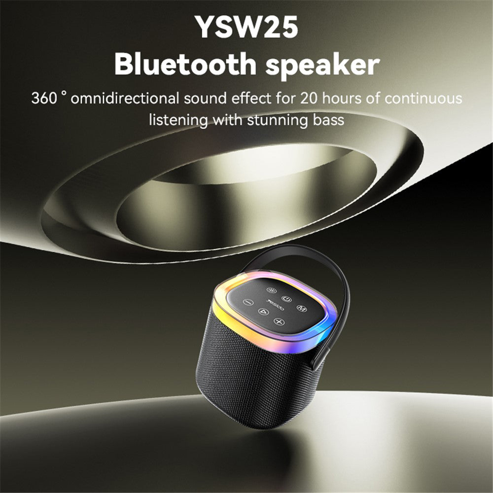 Prenosni Bluetooth zvočnik Yesido YSW25, 5W, RGB, črn