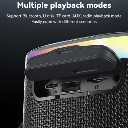 Prenosni Bluetooth zvočnik Yesido YSW25, 5W, RGB, črn