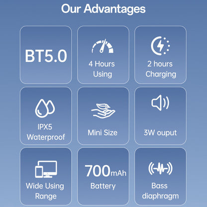 Bluetooth zvočnik Yesido YSW30, 3W, Vodoodporen, Črn